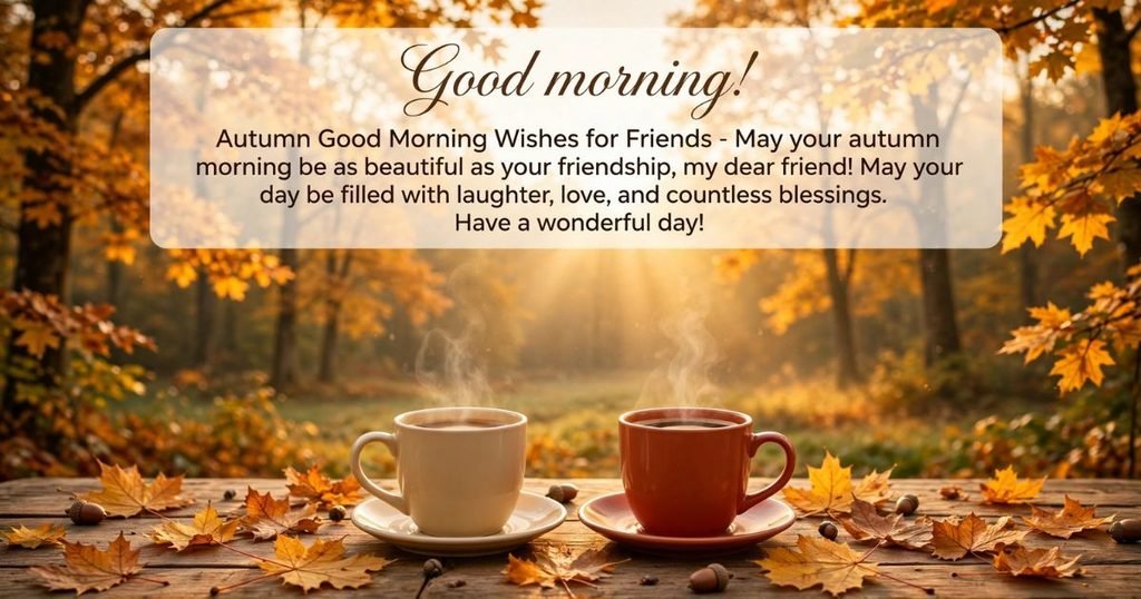 Autumn Good Morning Wishes for Friends