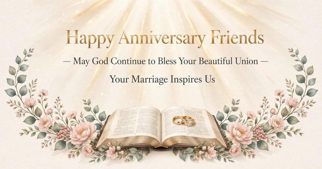 Christian Anniversary Blessings for Friends and Church Family