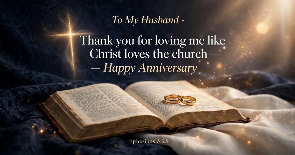 Christian Anniversary Blessings for Your Husband