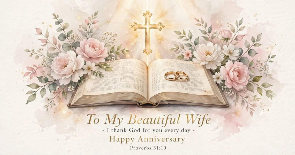 Christian Anniversary Blessings for Your Wife