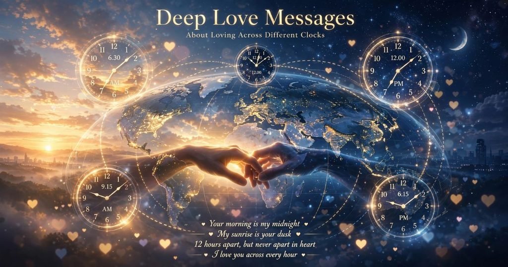 Deep Love Messages About Loving Across Different Clocks