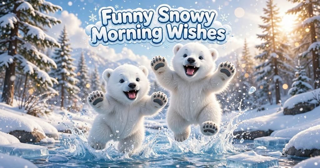 Funny Snowy Morning Wishes