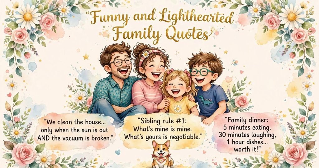 Funny and Lighthearted Family Quotes