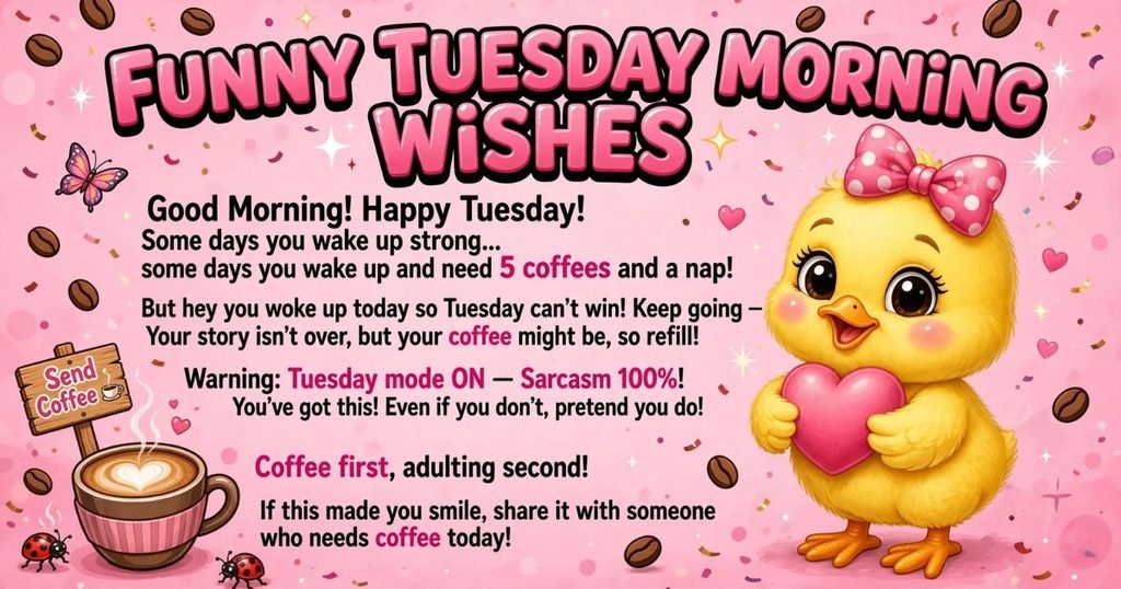 Fuuny Tuesday Morning Wishes