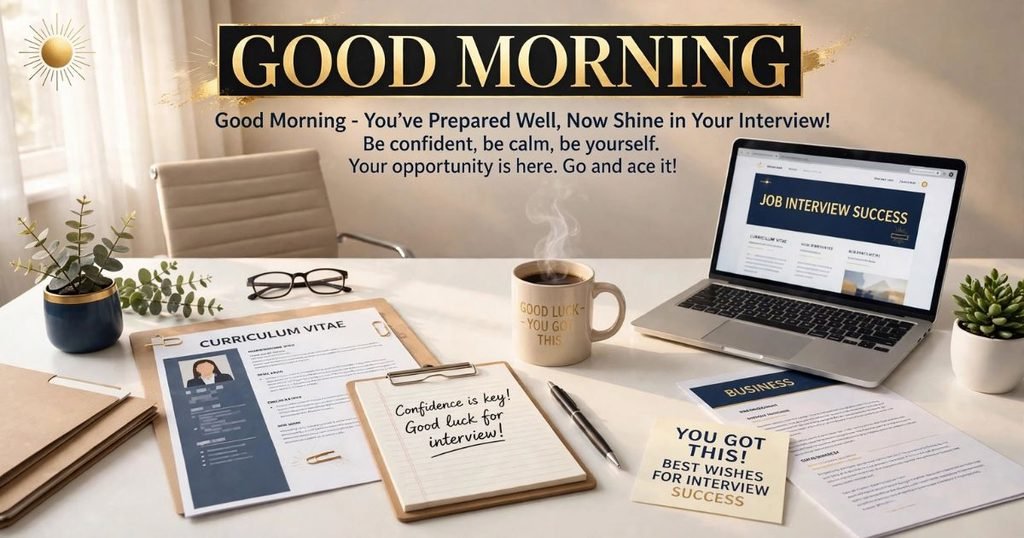 Good Morning Wishes for Job Interview Success