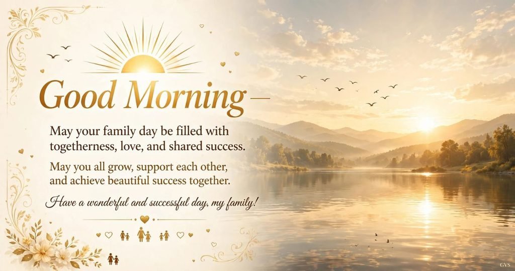 Good Morning Wishes for Success for Family