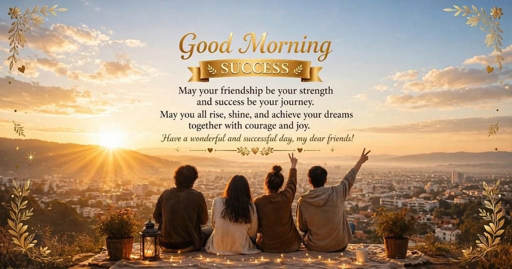 Good Morning Wishes for Success for Friends