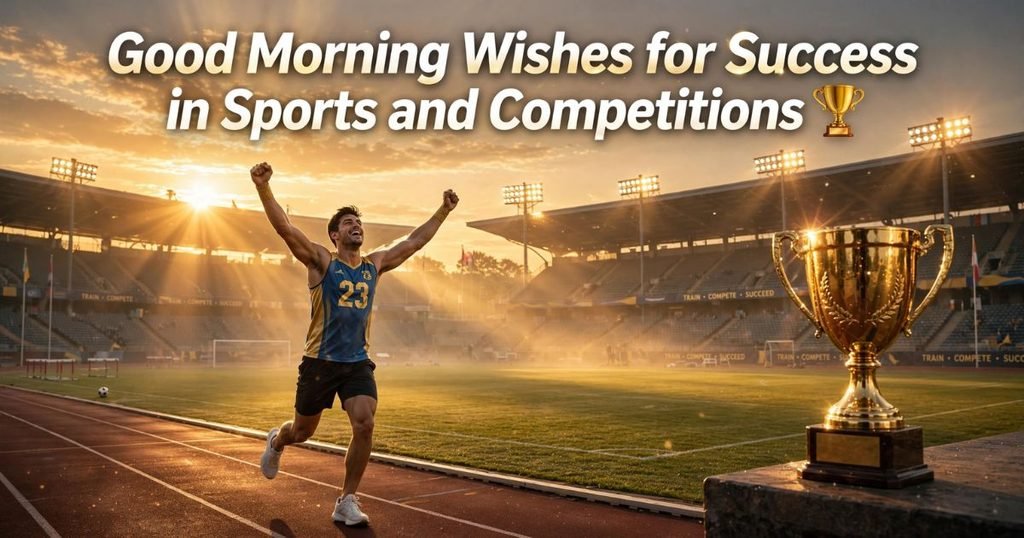 Good Morning Wishes for Success in Sports and Competitions 🏆