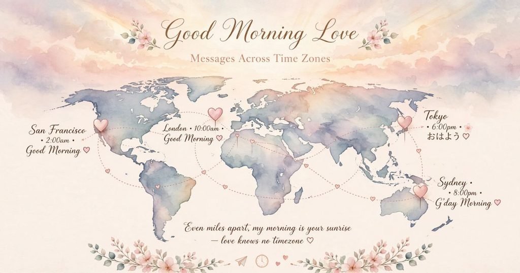 Good Night Love Messages for Different Time Zones