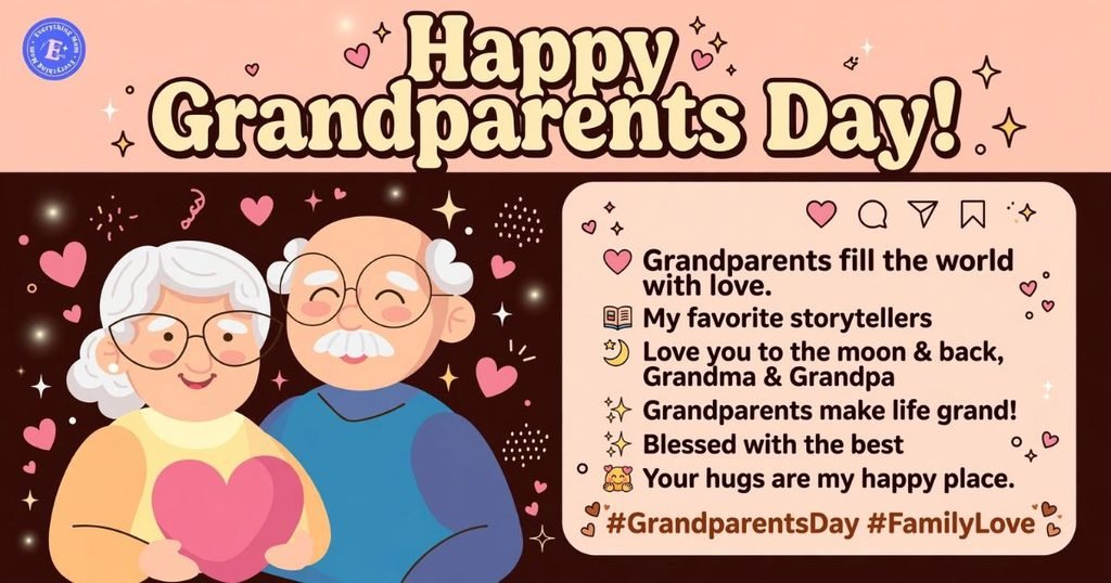 Grandparents Day Instagram Captions and One-Liners from Grandchildren
