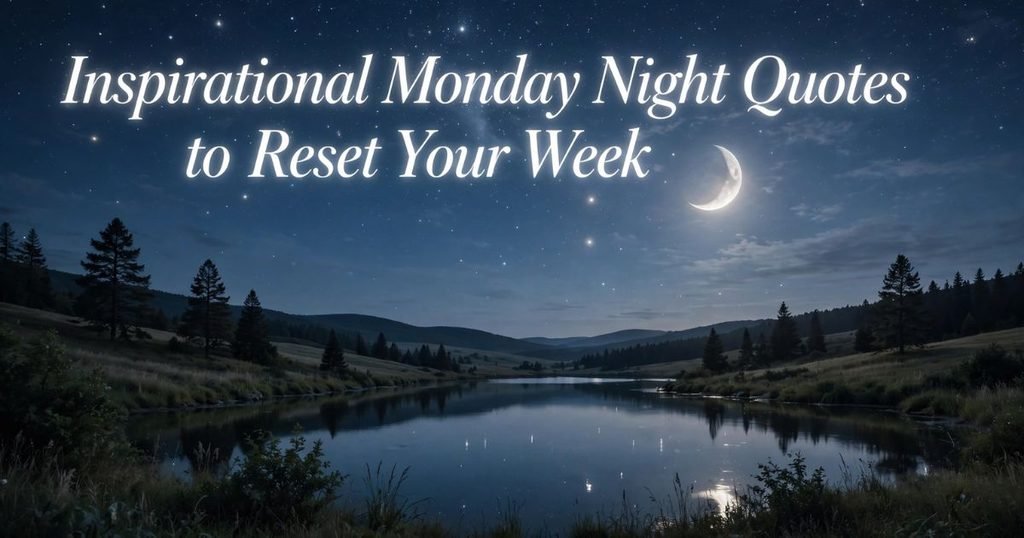 Inspirational Monday Night Quotes to Reset Your Week 