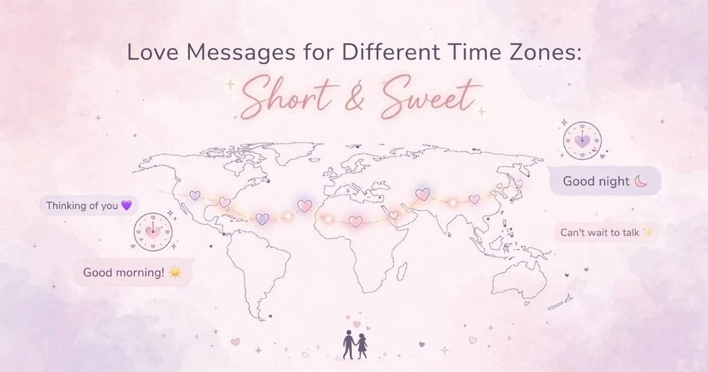 Love Messages for Different Time Zones: Short & Sweet