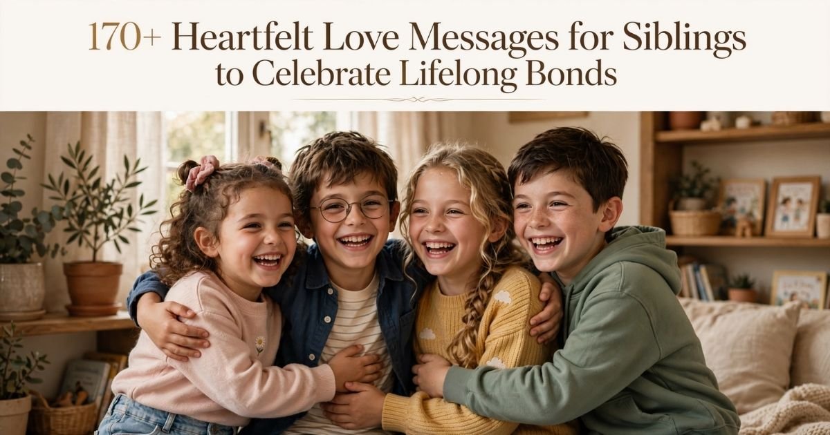 Love Messages for Siblings