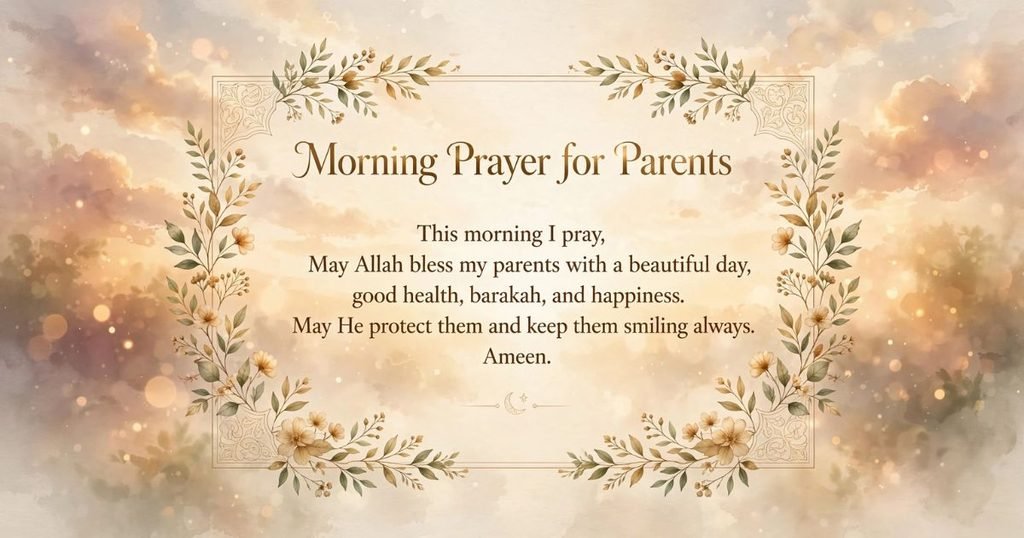 Morning Prayers for Parents