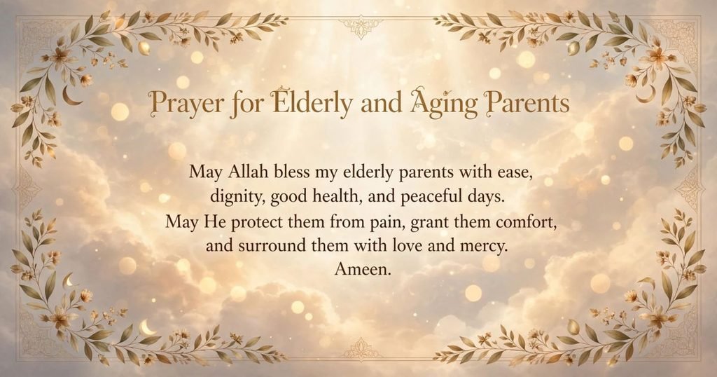Prayers for Elderly and Aging Parents