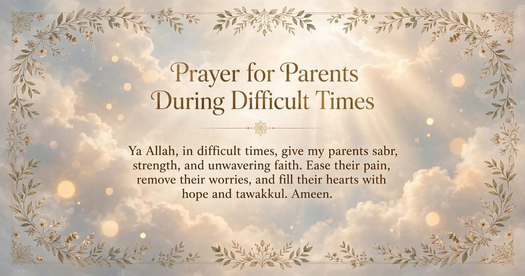 Prayers for Parents During Difficult Times
