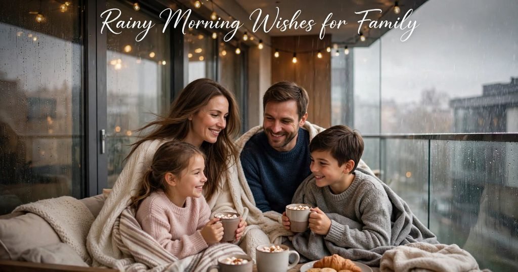 Romantic Rainy Morning Wishes for Family