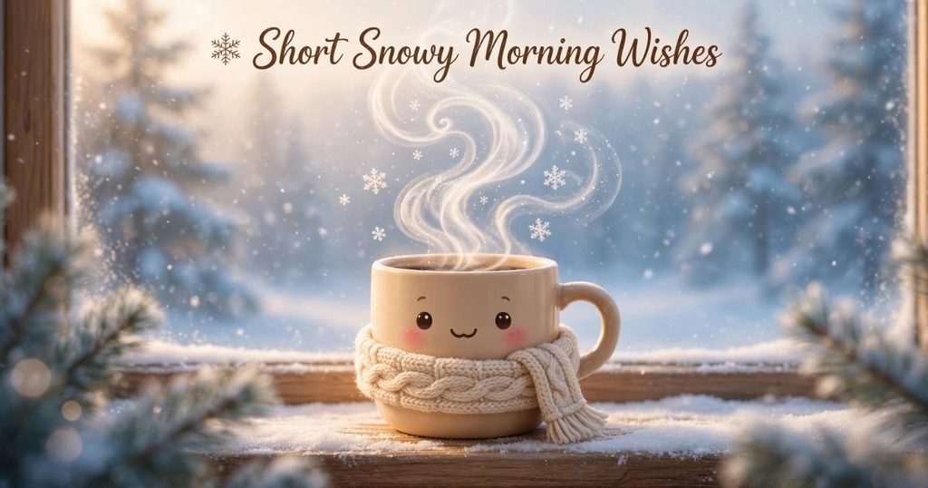 Short Snowy Morning Wishes