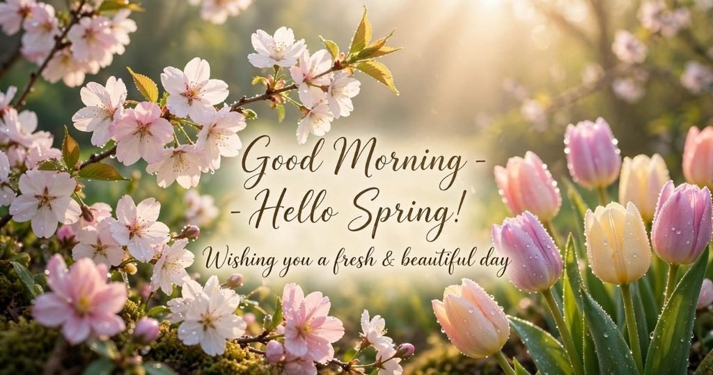Short and Sweet Spring Good Morning Wishes