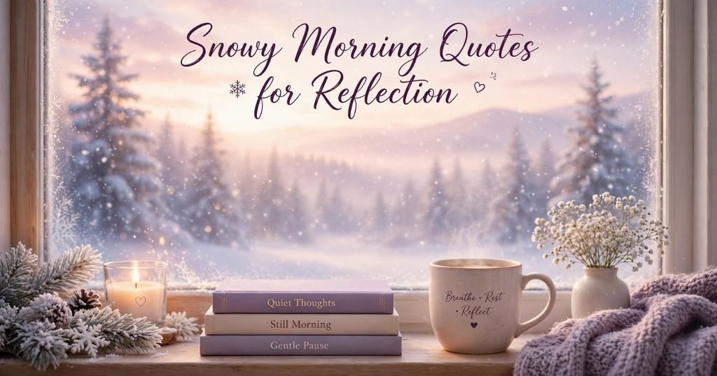 Snowy Morning Quotes for Reflection