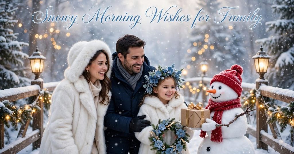 Snowy Morning Wishes for Family