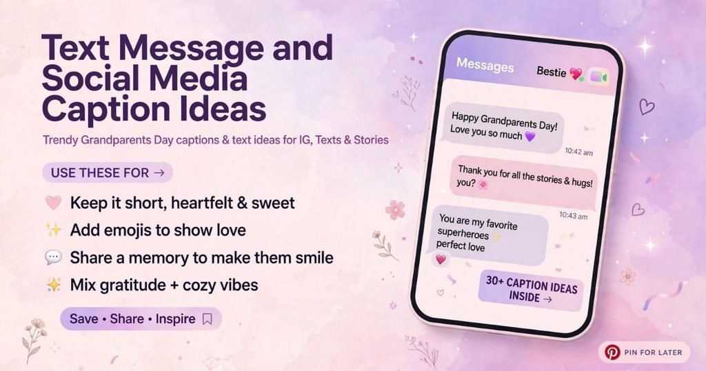 Text Message and Social Media Caption Ideas