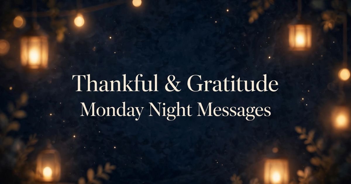 Thankful & Gratitude Monday Night Messages