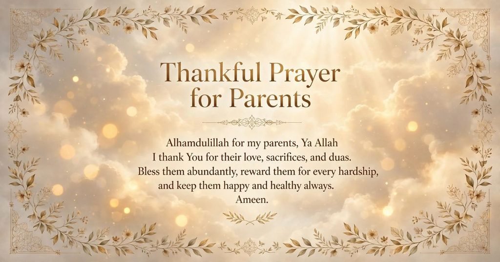 Thankful Prayers for Parents