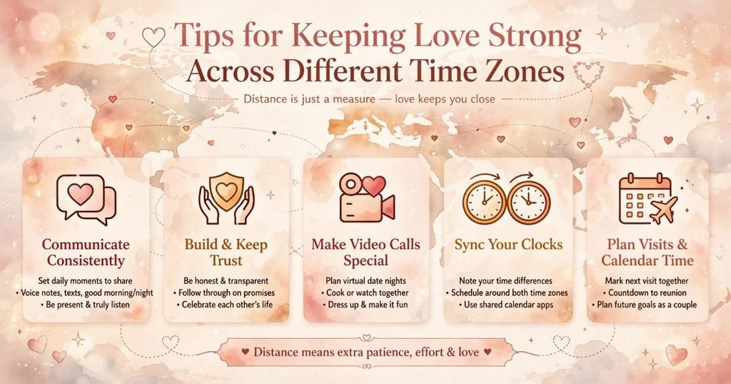 Tips for Keeping Love Strong Across Different Time Zones