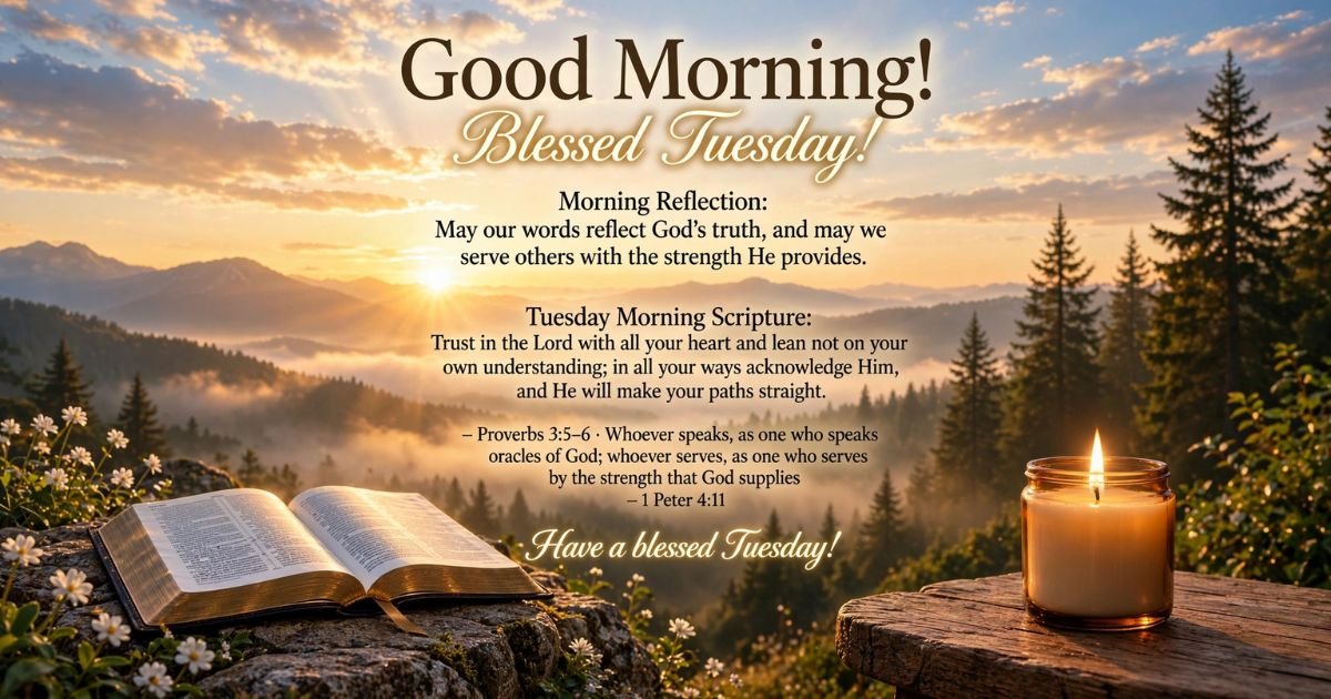 Tuesday Morning Bible Verses & Reflections