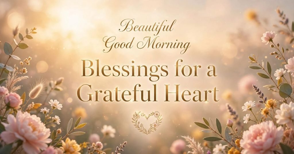 Beautiful Good Morning Blessings for a Grateful Heart