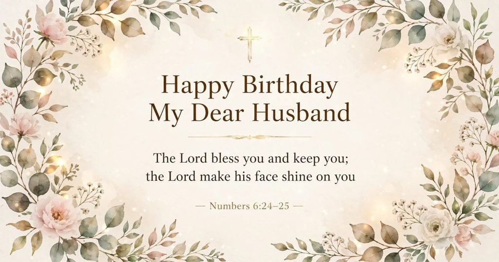 Bible Verse Birthday Blessings for Husband