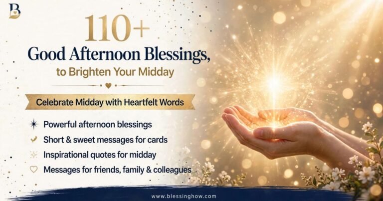 "Good afternoon blessings"