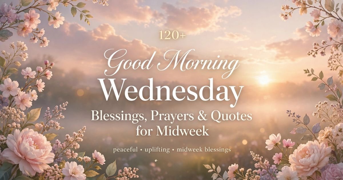 Good morning Wednesday blessings