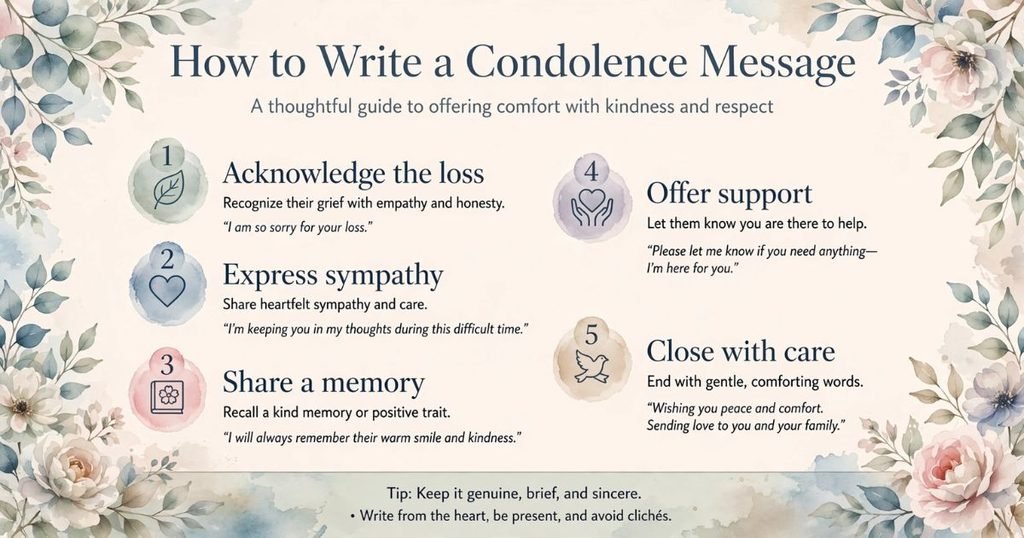 How to Write a Condolence Message