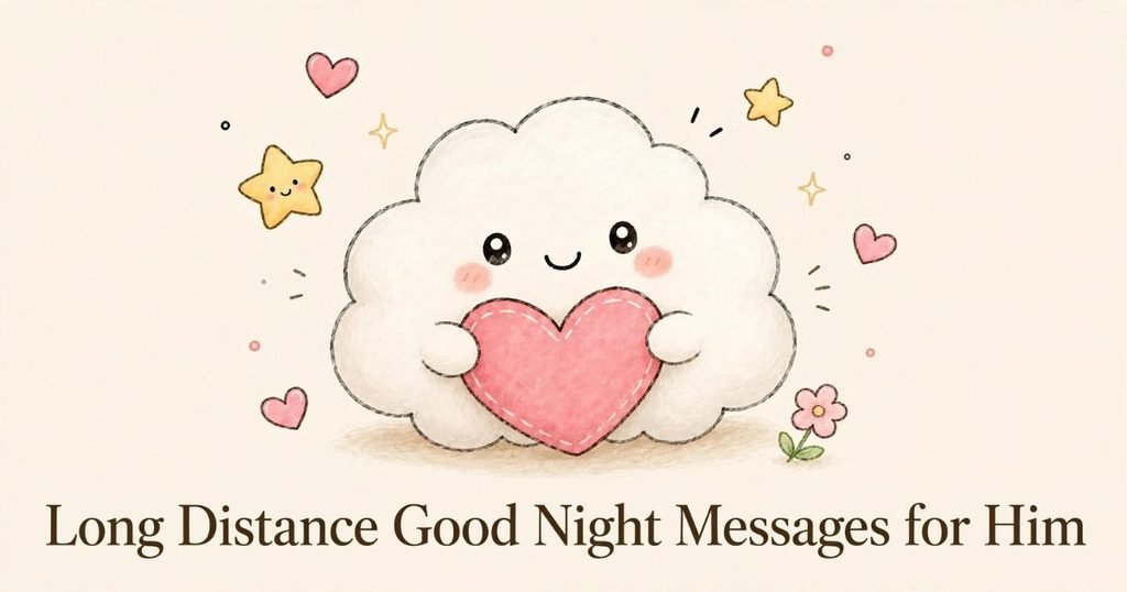 Long Distance Good Night Messages for Him