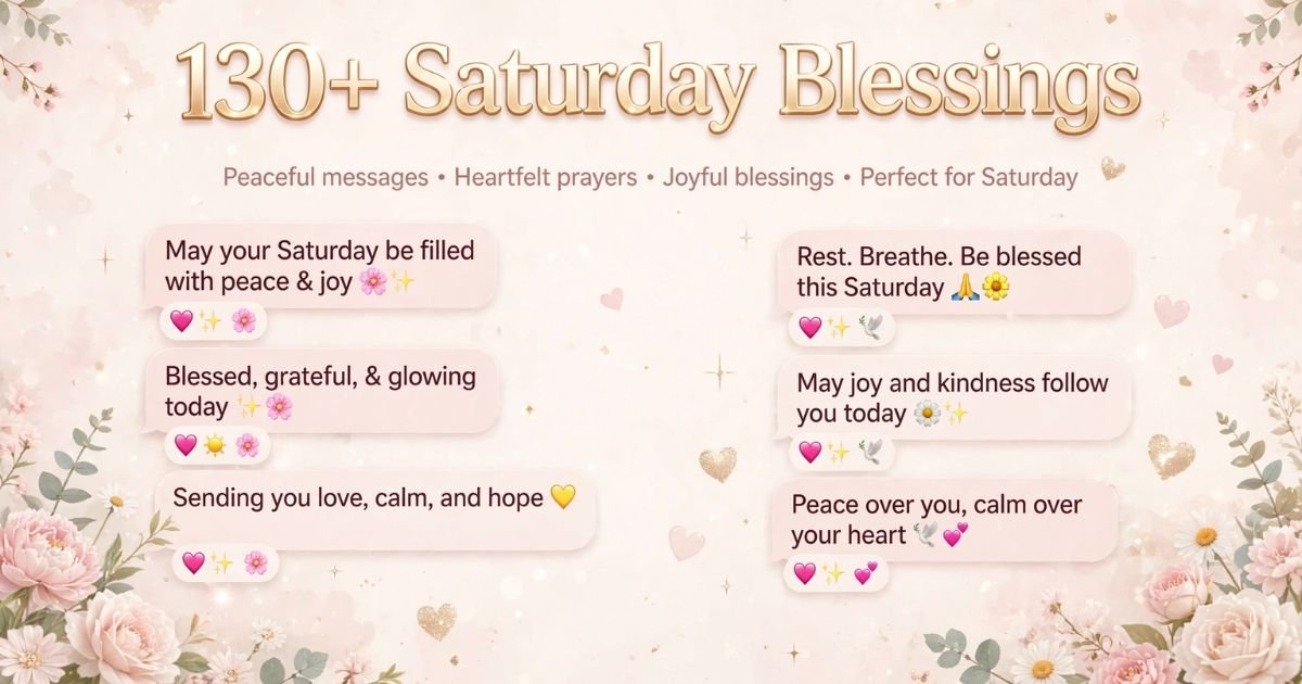 Saturday Blessings
