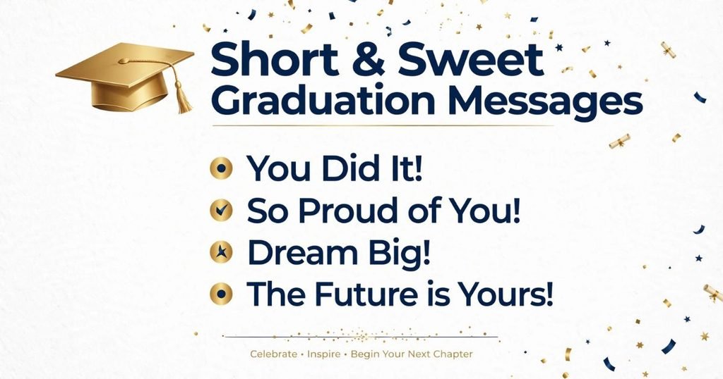 Short & Sweet Graduation Messages