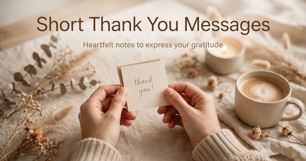 Short Thank You Messages