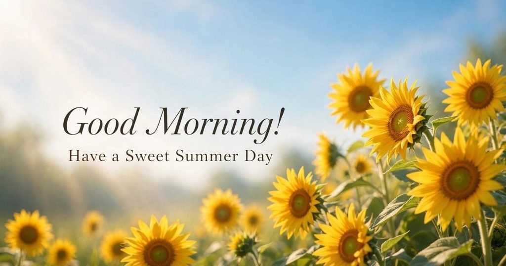 Short and Sweet Summer Good Morning Wishes