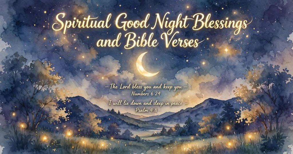Spiritual Good Night Blessings and Bible Verses