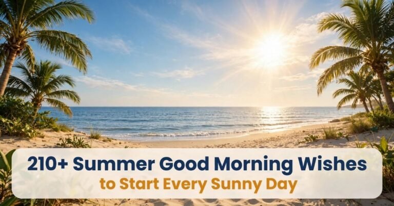 Summer good morning wishes
