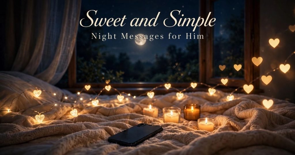 Sweet and Simple Night Messages for Him