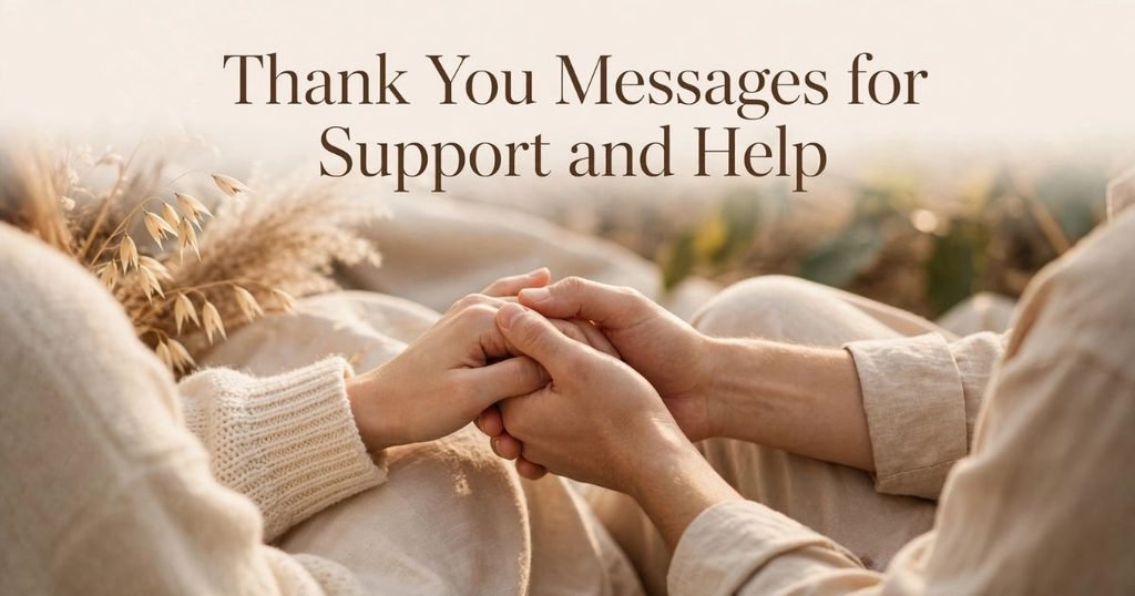 Thank You Messages for Support and Help