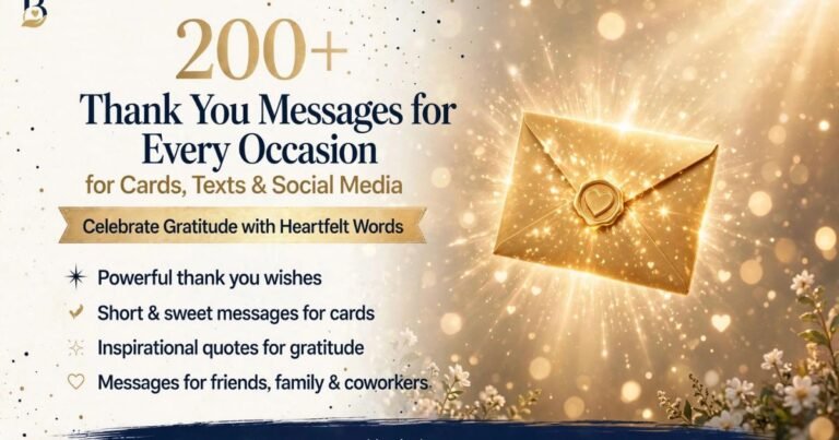 Thank you messages