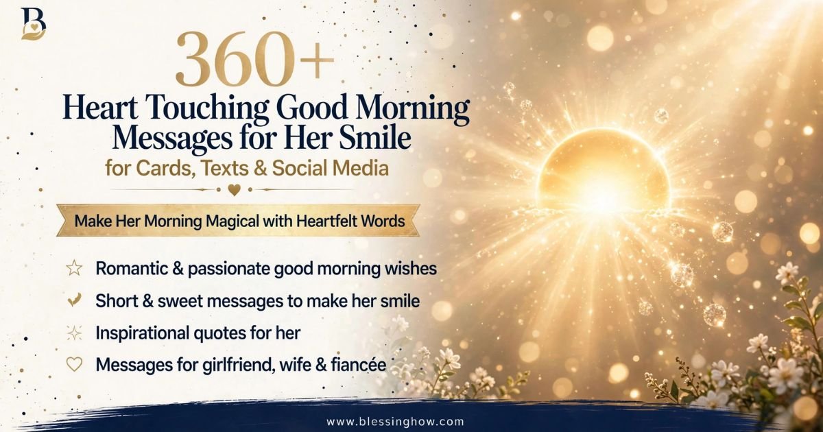 heart touching good morning message for her smile