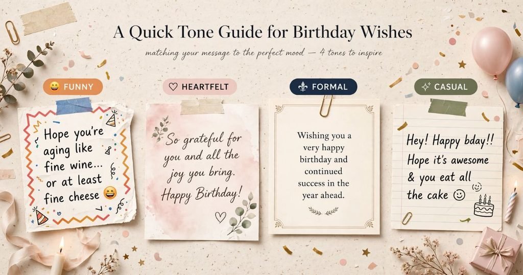 A Quick Tone Guide for Birthday Wishes