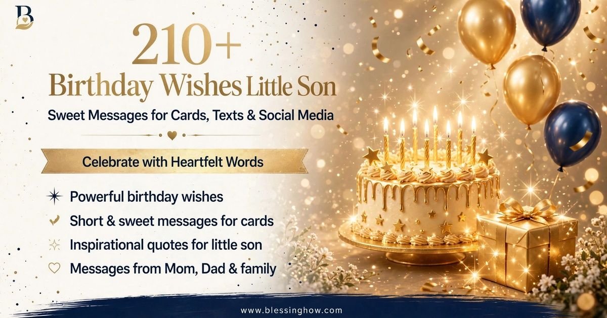 Birthday wishes for little son