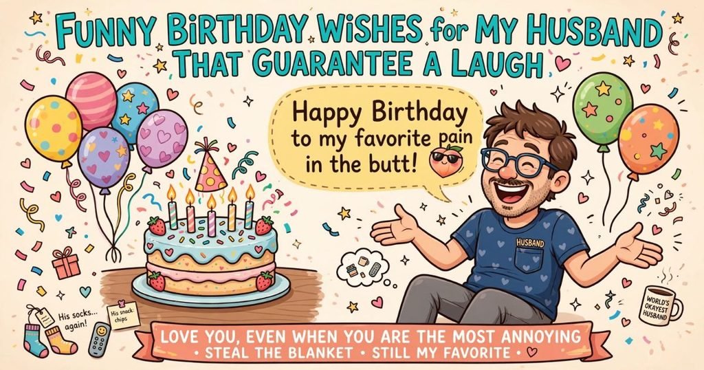 Funny Birthday Wishes for Husband That Guarantee a Laugh
