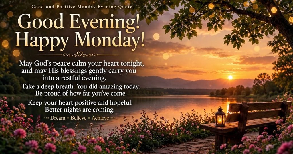 Good and Positive Monday Evening Quotes